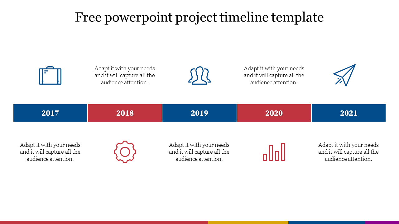 free powerpoint project timeline template slides